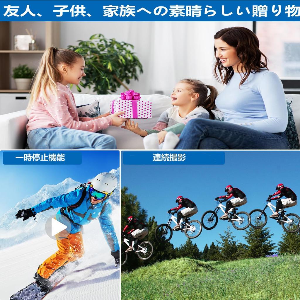 68MP Compact Digital Camera with 4K Video Recording, Autofocus, Close-Up Photography, 3.0-inch Large Screen, 16x Zoom, Image Stabilization,