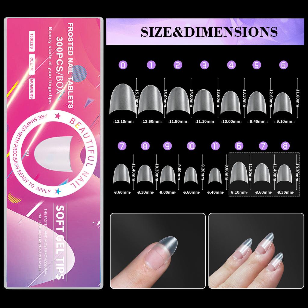 Nail Art Pads Wear Nail Ultra-Thin And Seamless Full Matte, No Grinding, Extended Fake Nail Patch 15 Size