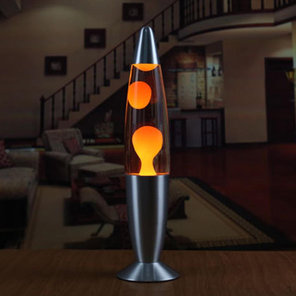 Creative Lava Lamp Nursery Bedside Night Light Home Decor EU Red