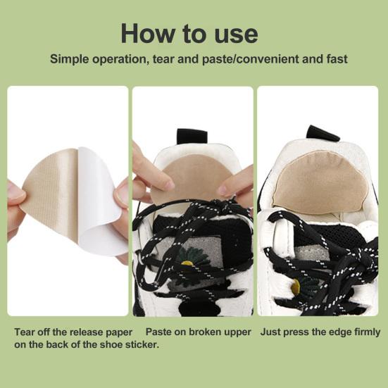 2 пары заплат для ремонта каблуков, самоклеящиеся мягкие внутри кроссовки для ремонта отверстий, обезболивающие вставки на высоких каблуках, подушечки, комплект защитных приспособлений