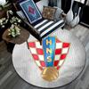 Croatia National Football Team pattern round rug,Carpet Rug for Living Room Bedroom Playroom ,Non-slip Floor Mat,Holiday Gifts and Birthday Gifts.