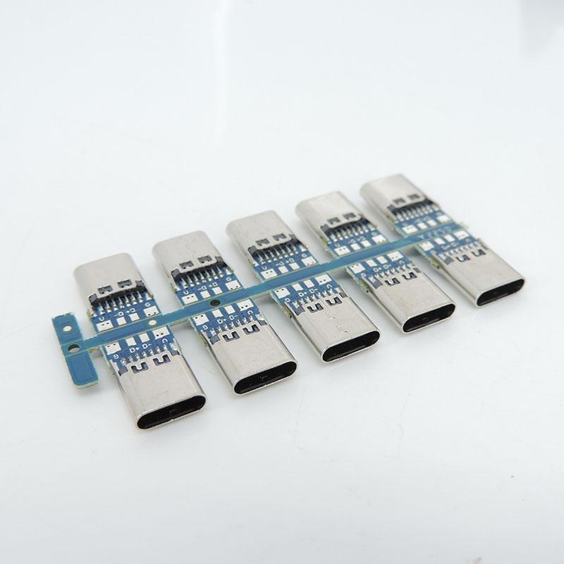 USB 3.1 Тип C женский разъем 4-контактный тестовый печатный адаптер платы 4P разъем гнездо для линии передачи данных провод кабель передачи usb-c