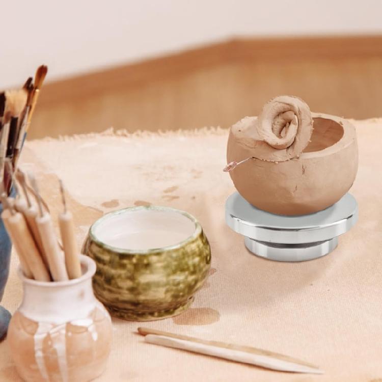 6/8/10/12 дюймов Гончарный поворотный круг Вращающийся поворотный стол Колесо для лепки Простое в использовании Вращающийся поворотный стол для торта