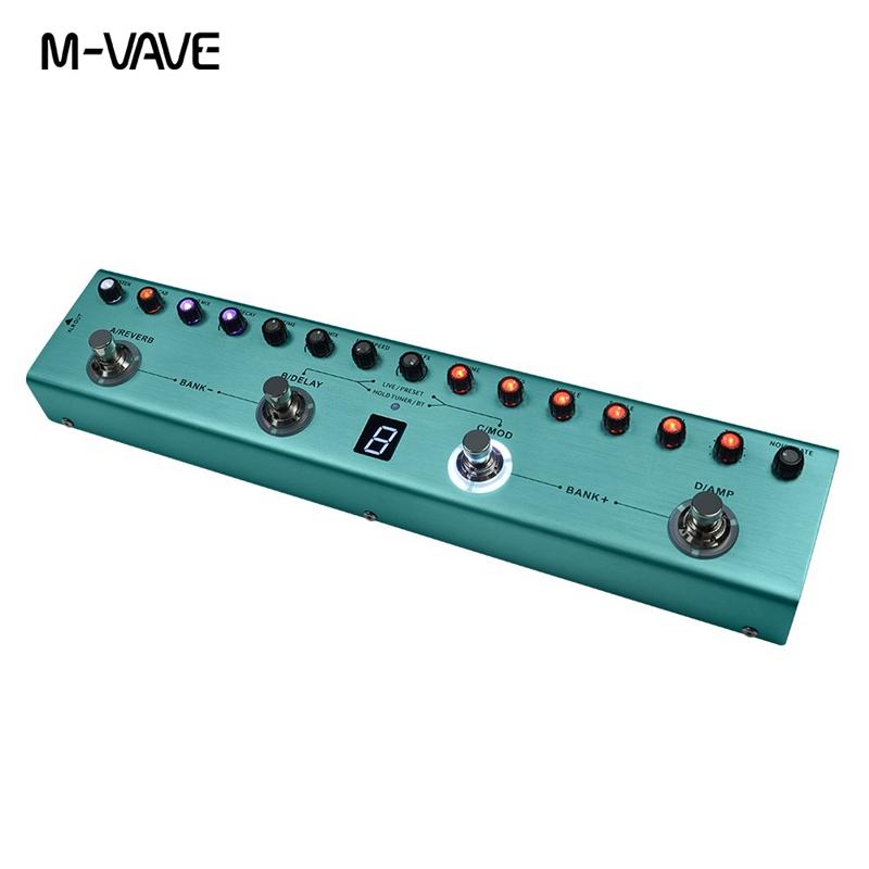 Педаль эффектов для гитары M-VAVE Tank-G | 36 пресетов и 20-часовая батарея | Профессиональный студийный/живой/сценический эффект-хаб