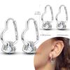 925 Sterling Silver Hoops Earrings Hypoallergenic Hoops Earrings with Zirconia Fashion High Quality Jewelry for Women Girls
