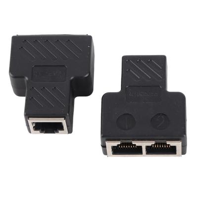 2 шт. 3,5 мм мужской 3-канальный сетевой RJ45 8-жильный разъем-разветвитель адаптер сетевой распределитель POE