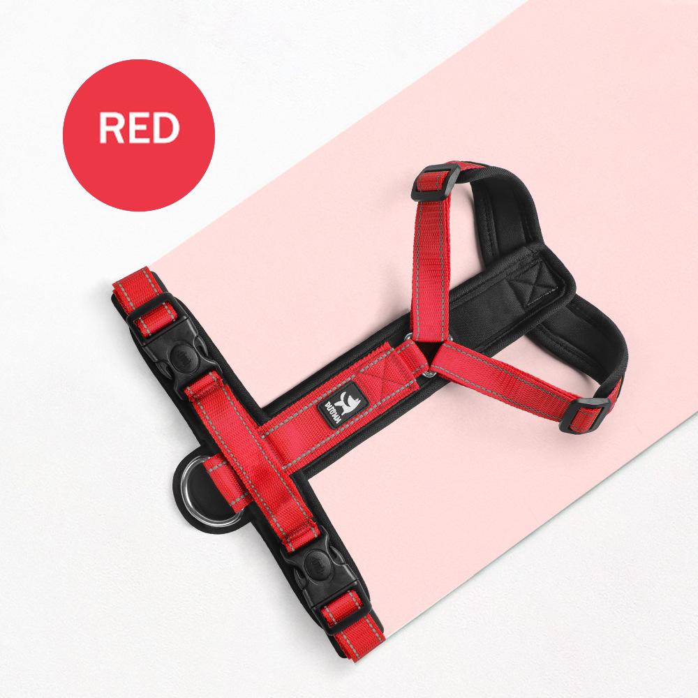 Новая шлейка для собак, не тянущаяся, мягкий жилет для собак, регулируемый светоотражающий нагрудный ремень, безопасный поводок для любой погоды, для маленьких и средних собак