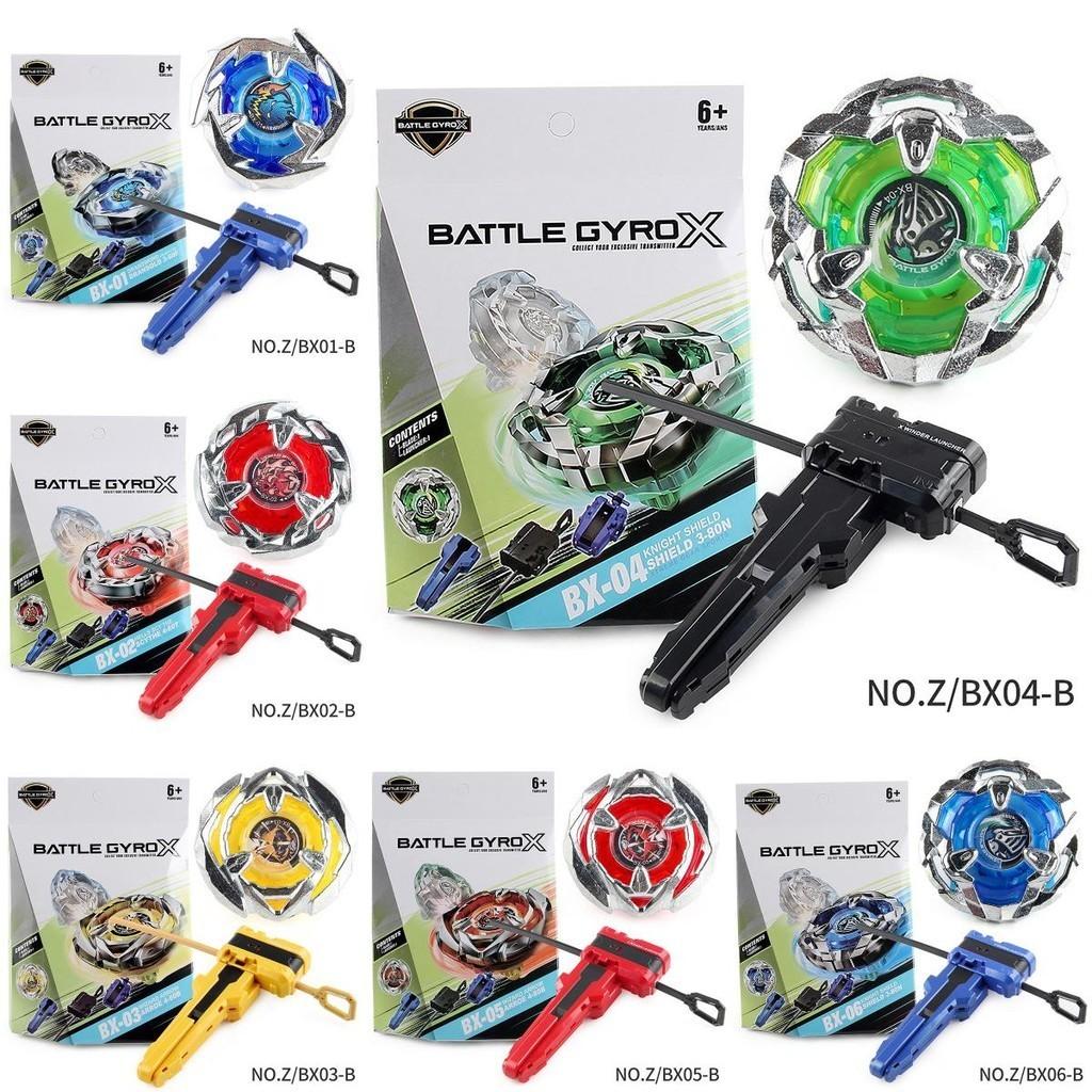 Premium Z Brand Shattering Gyro X Series 6 Designs Bx Gyro Boxed Warfare Gyro With Launcher Handle Heavy-duty Build Z/bx03-b Boxed 164g