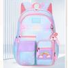 Детский школьный рюкзак градиентного цвета для девочек, милые детские школьные сумки, водонепроницаемые радужные многофункциональные школьные сумки