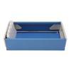 Index Card Holder Blue Extendable End Enlarged Space Transparent Plastic Sliding Design Desk Credit 