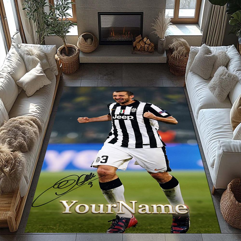 Juventus Personalized Text Floor Mat Suitable for Outdoor Playrooms Balcony Study room Antislip Carpet Office home decor
