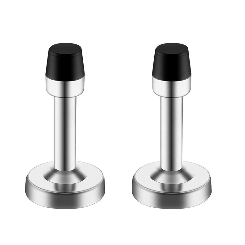 4 шт. самоклеящиеся дверные ограничители из нержавеющей стали с резиновым наконечником, настенная защита, дверная защелка, дверной стопор для домашнего офиса