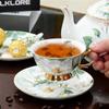 Китайский Европейский Кофейный Набор Чашка и Блюдце Полный Набор Костяной Фарфор Керамика Британская Чашка Полный Набор для Послеобеденного Чая Европейская Роскошная Подарочная Коробка Строго Костяной