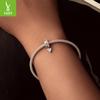 S925 Silver Love Silicone Bead Barrier, Wind Personalized Diy Bracelet Beaded Accessories