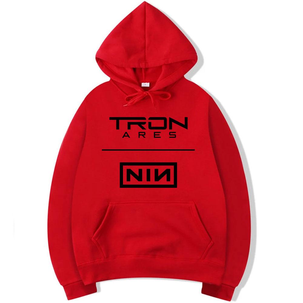 Nine Inch Nails Tron Ares Hoodies Fashion Band Album Graphic Print Sweatshirts Hooded Long Sleeve Male Sudaderas Winter Men Tops