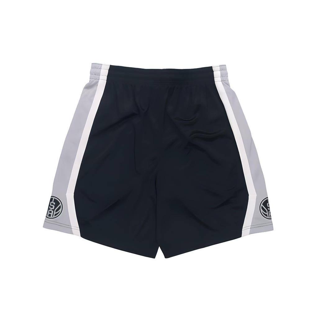 Nike San Antonio Spurs SW Fan Edition 19-20 Season Icon Edition Color Block Striped Basketball Shorts Men Shorts Black AJ5650-010