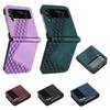 Бизнес-премиум кожаный чехол для Samsung Galaxy Z Flip 6 5 4 3 слота для кредитных карт чехол для телефона противоударный армированный 3D геометрический