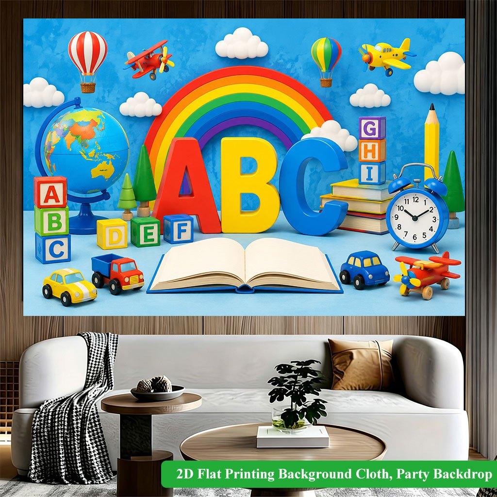 2D Flat Backdrop1pc Colorful Supplies Scene Display Backdrop Banner Polyester Wall Decor For Living Room Bedroom Office Outdoor Decor Party