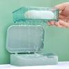 Кейс Прозрачный с откидной крышкой Дренажная коробка Ванная Туалет Водонепроницаемая Мыльница Общежитие Путешествия Большая Мыльница Каваи ванная