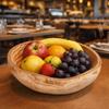 Irregular Shape Fruit Tray Polished Serving Bowl Practical Wooden Salad Bowl  Vegetable