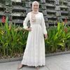 Фабричный женский шифоновый плиссированный длинный плащ большого размера