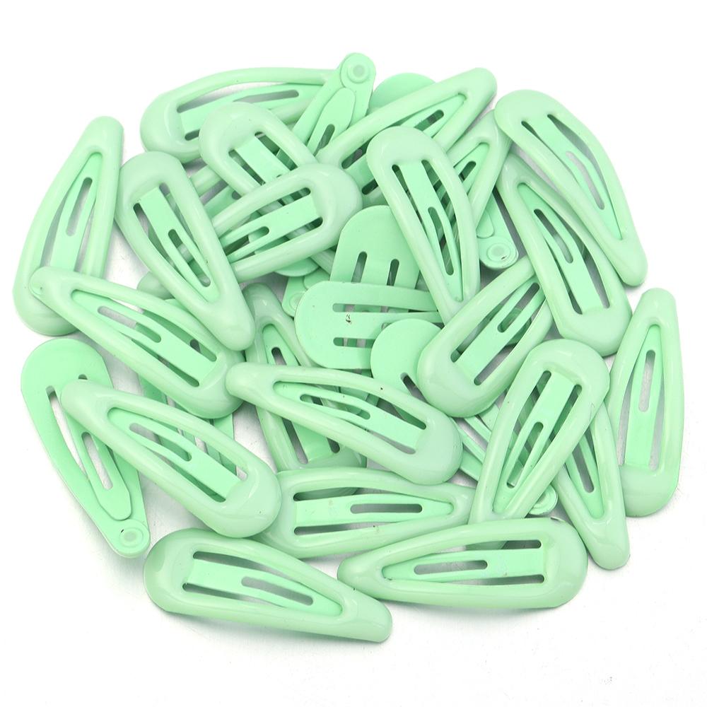 30pcs/lot Colorful Water Drop Shaped Hairclips Simple Mini Snap BB Hairpins Barrettes For DIY Girls Hair Clip Headwear Accessory