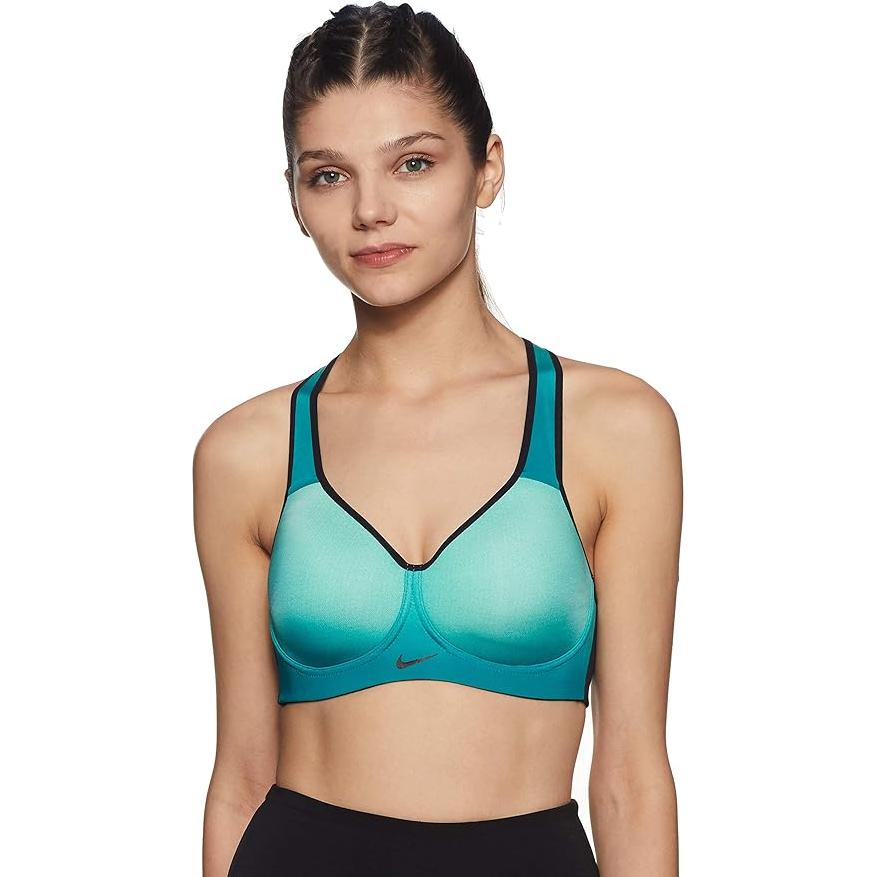 Nike Спортивное нижнее белье женское Бирюзовое Средняя поддержка 805555-702