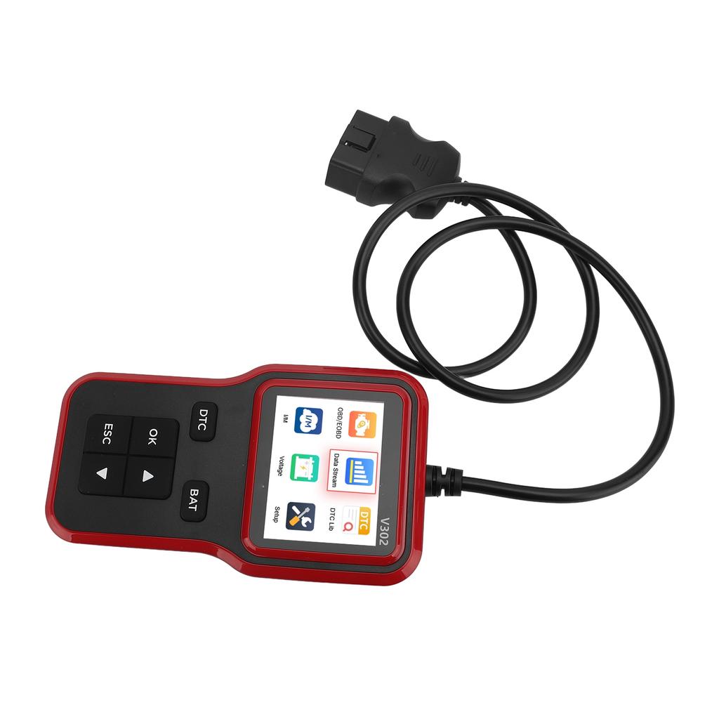 Автомобильный OBD-сканер Кривая в реальном времени Готовность I/M 2,8-дюймовый цветной TFT-экран Считыватель кодов неисправностей двигателя для автомобилей