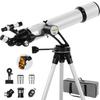 Telescope 90mm Aperture 700mm Vertisteel AZ Mount High Precision Adjustment Perfect for Astronomers and Adults Travel Telescope with Wireless Phone
