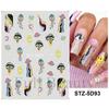 Nail Art Sticker Relief 5D Three-Dimensional Halloween Skull Spider Bone Pumpkin Adhesive Nail Sticker