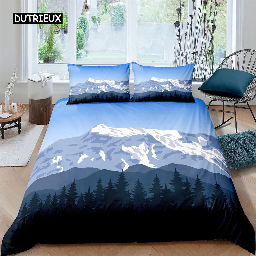 Набор пододеяльников в японском стиле для девочек, полиэстеровое крепление, пододеяльник Fuji, пододеяльник с цветком вишни, чернилами, ручная роспись