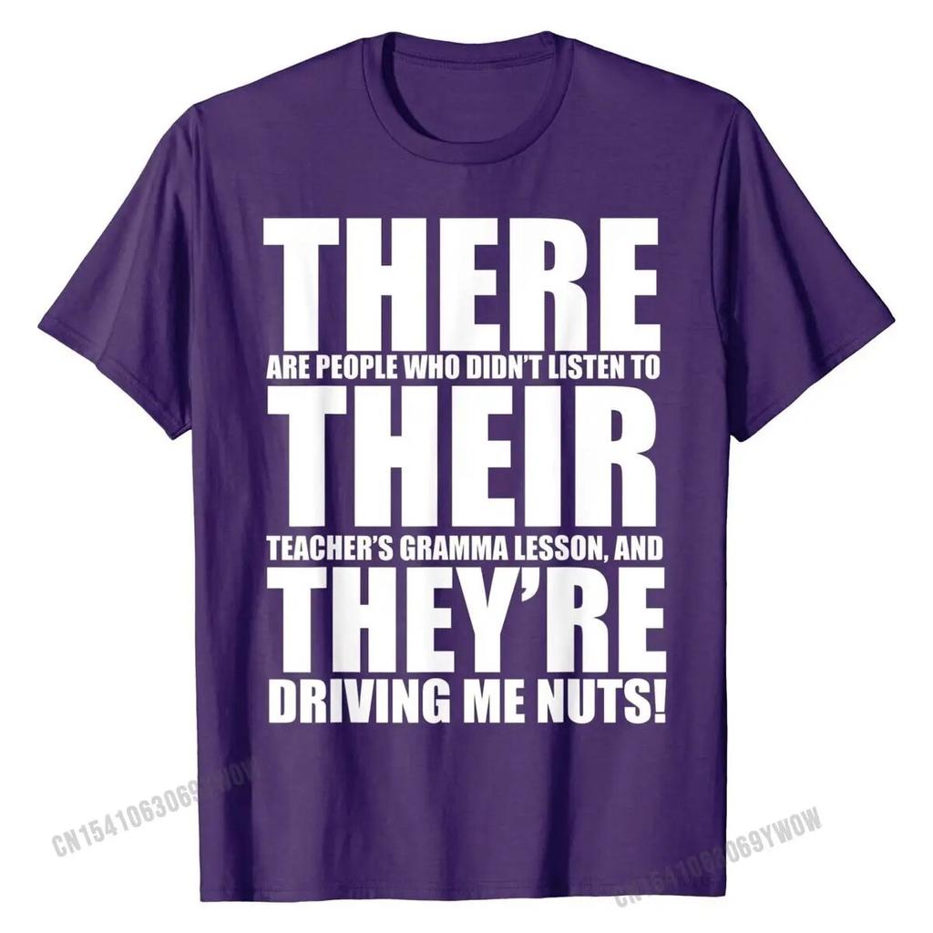 Там их английская грамматика, забавная юмористическая футболка с учителем, дизайнерская футболка, модные топы, хлопковая футболка унисекс, Европа