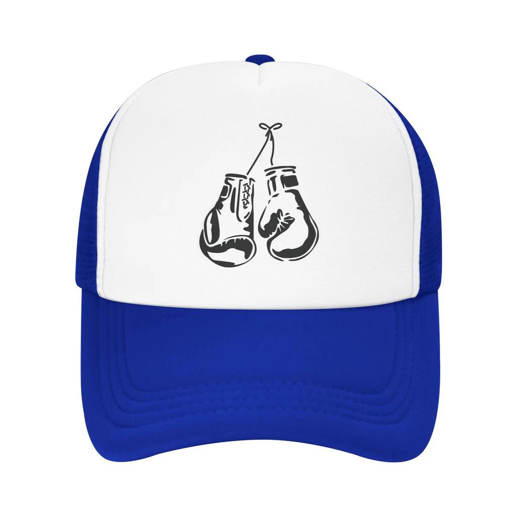 Боксерские перчатки для любителей бокса, сетчатая кепка-тракер, повседневная боксерская кепка, унисекс, дышащая, с сетчатой ​​задней частью, солнцезащитная кепка с регулировкой для повседневной носки.