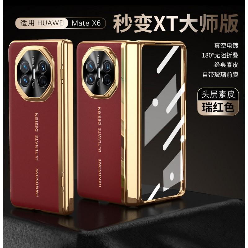 Чехол для телефона Matex6 в стиле XT, Полное покрытие, Ударопрочный ПК-чехол, Магнитный, Защита от отпечатков пальцев, Тонкий, Деловой, Имитация кожи