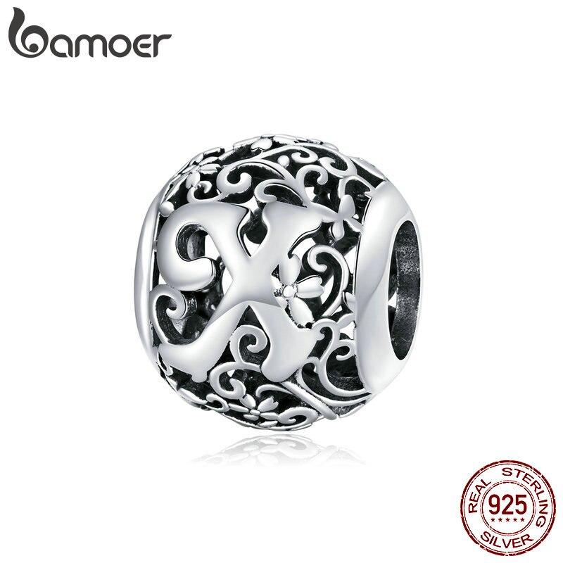 Шарм BAMOER из стерлингового серебра, для браслета