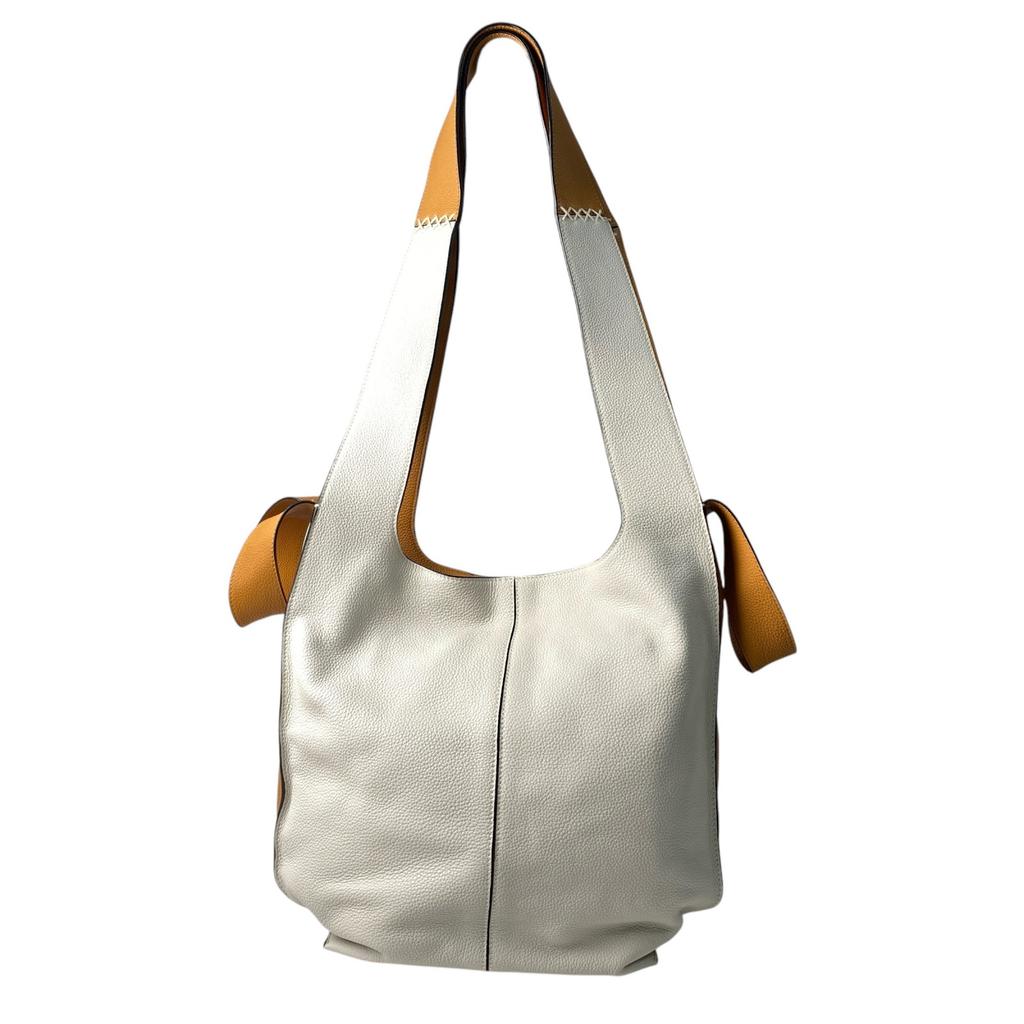 Used LOEWEShoulder Bag Off white/Beige Leather Women
