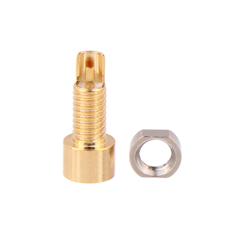 1/2Pcs Universal Pin Socket Female Socket Mmcx Pure Copper Gold Plated Built-In Hreaded Nut Holder Headphone Plug