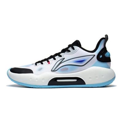 Баскетбольные кроссовки Li Ning Yu Shuai Team с амортизацией, нескользящие, низкие, мужские, белые, черные ABPT039-1