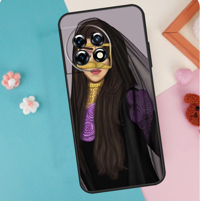 Islamic Muslim Hijabi Girls Case For OnePlus 12 11 9 10 Pro 9RT 10T 10R 12R OnePlus Nord N10 N20 CE 2 3 Lite 2T Coque