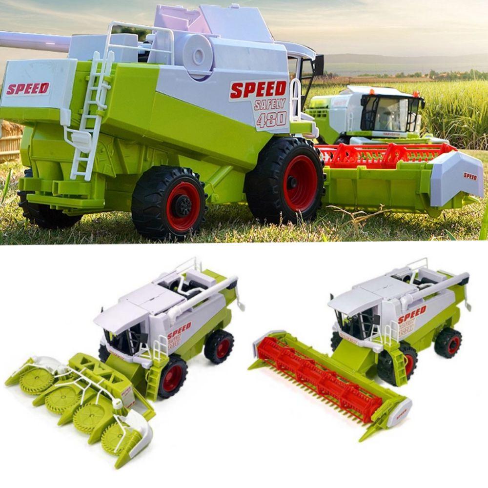 Inertial Driving Harvester Truck Model Movable Joint Farm Truck Toy Farm Tractor Toy  For Boys