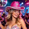 Women S Western Cowboy Hat With Star Tassel Rhinestone For Party Stage Winter