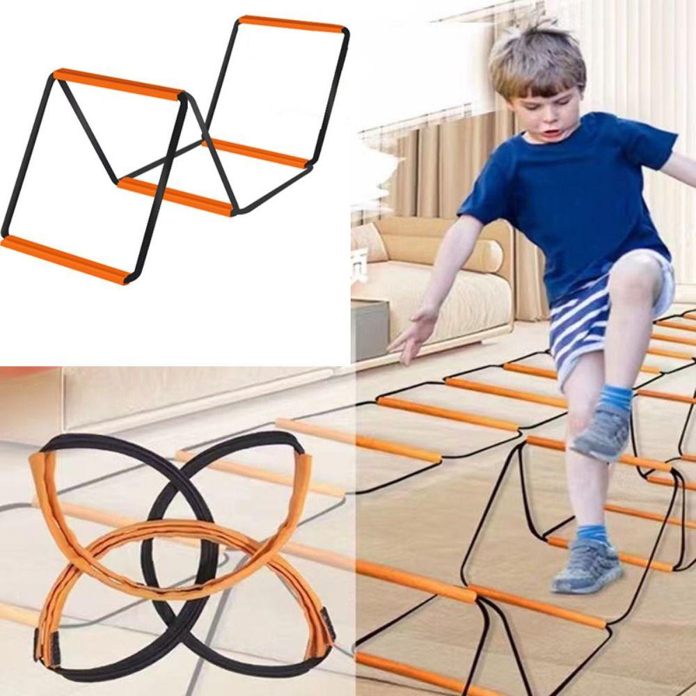 Instant Set-up Soccer Speed Ladder Orange Footwork Training Jump Ladder  Soccer Trainer