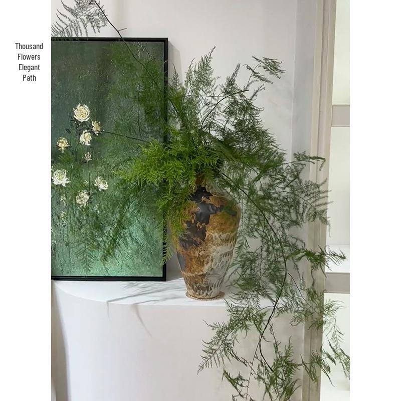 Zen Style Preserved Bamboo Leaf Green Bouquet - Dried Flowers for Wedding and Soft Décor