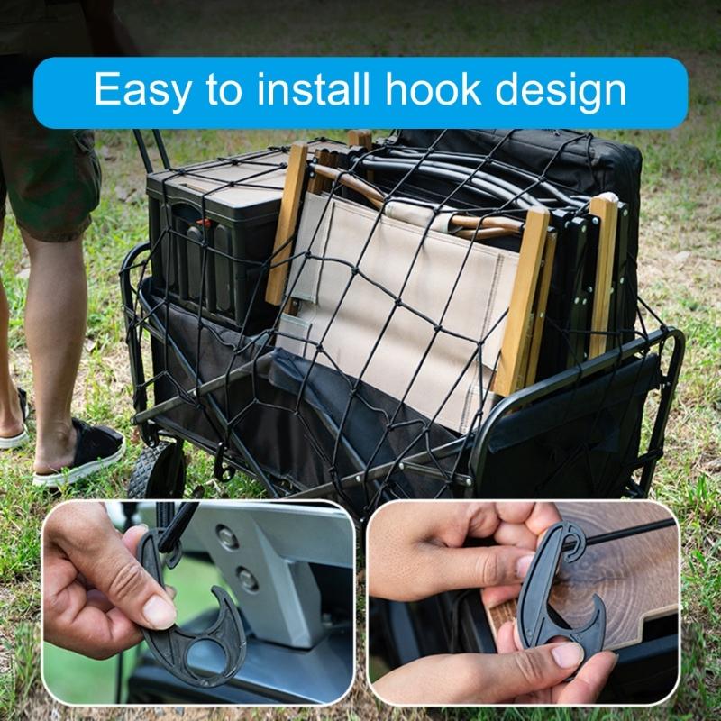 Тележка-тележка Сетка для багажа Сетка для тележки Пляжная тележка-тележка Сетка для багажа Эластичная грузовая сетка Сетчатые карманы Сетка-карман Сетка для багажа на тележке