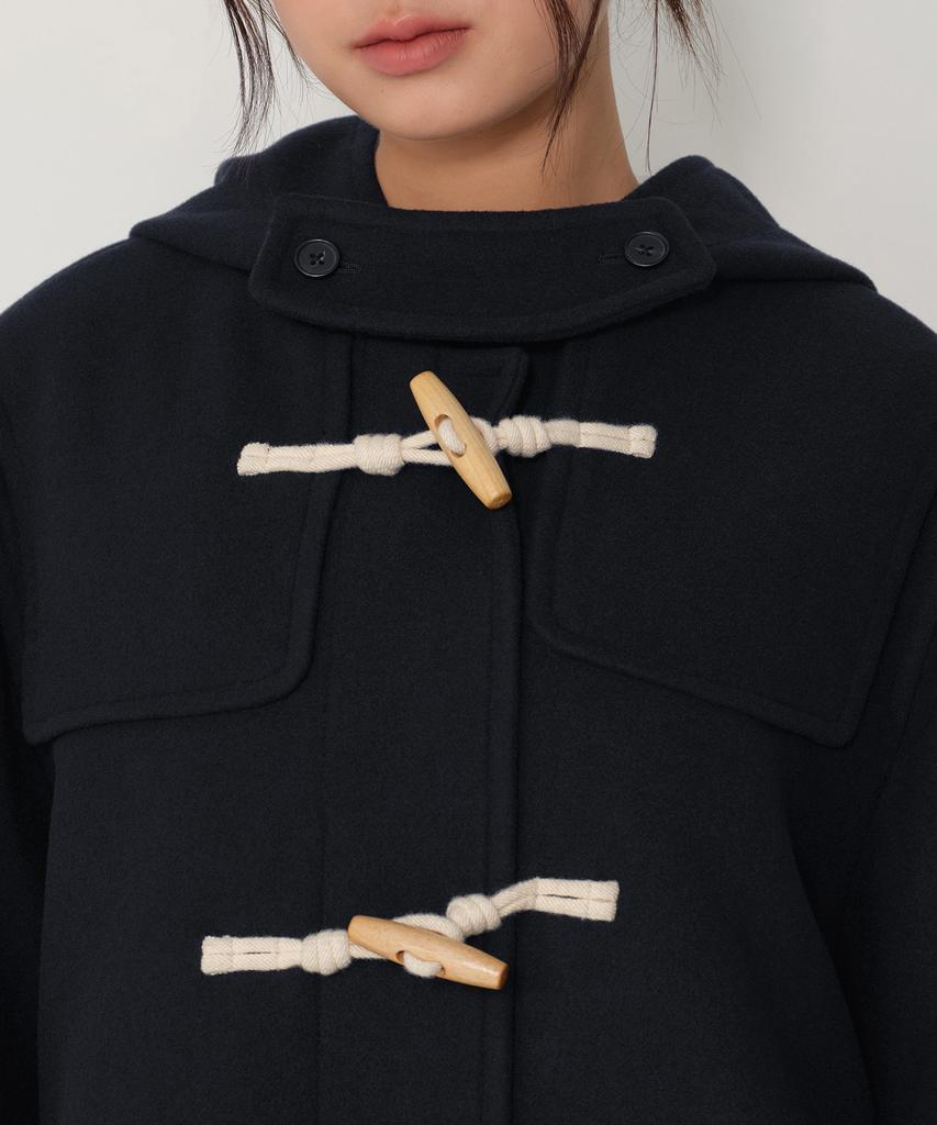 Musinsa Standard Woman Women'S Wool Blend Oversized Duffle Coat [Navy]