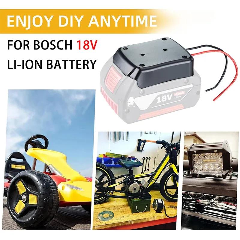 1/2/5pcs Battery Adapter for Bosch 18V Li-ion Battery,Power Wheels Adapter Connector Dock 14 AWG Wires for Bosch BAT609 BAT618G