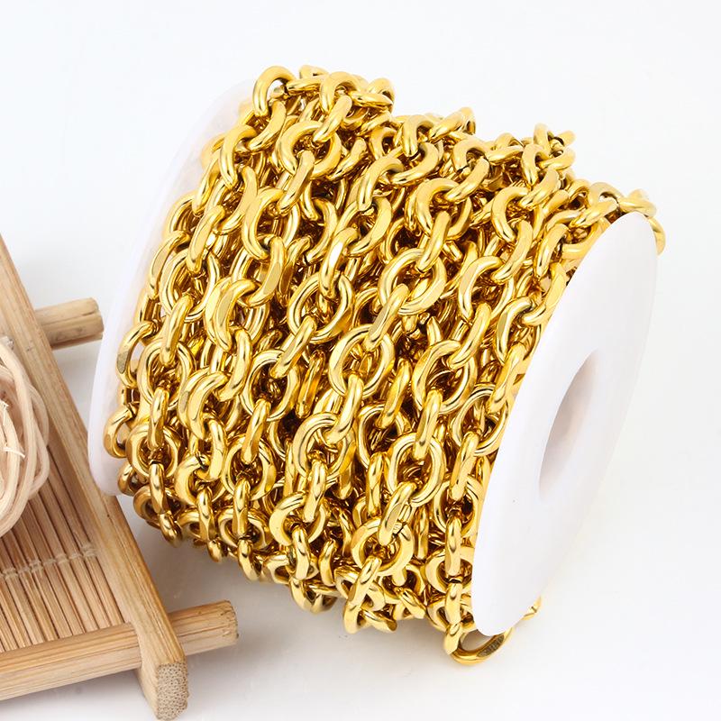 «Набор для самостоятельного изготовления ожерелья и браслета из нержавеющей стали для мужчин и женщин»