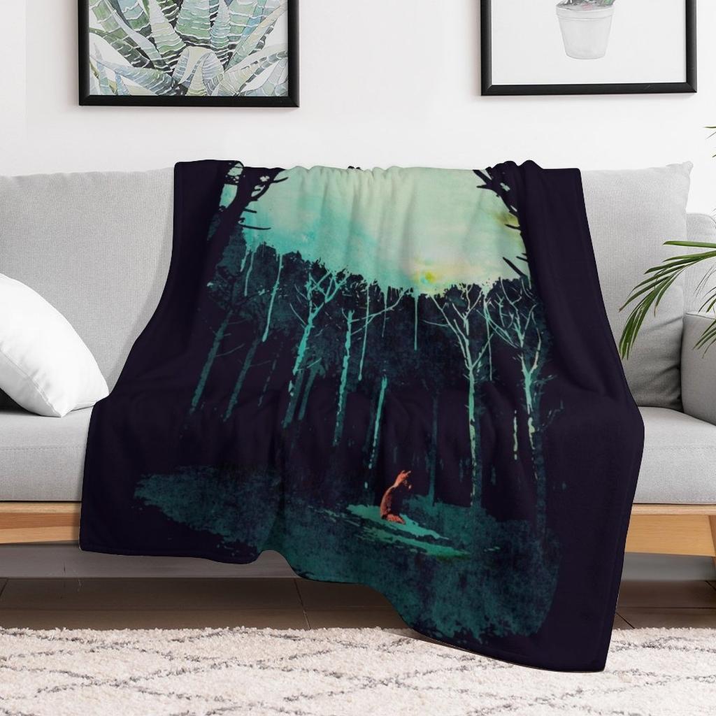 Deep in the forest Throw Blanket Elegant Warm Throw Blanket for Hotel Home