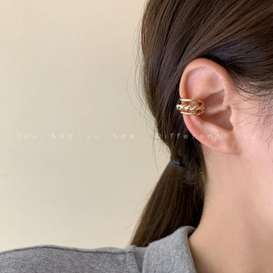 Двойной жемчужный кафф для уха – Не требует пирсинга (Трендовая мода 2021)