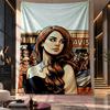 Wall Hanging Tapestry,Lana Del Rey Printed Fabric Backdrop For Dorm Room Party Decoration
